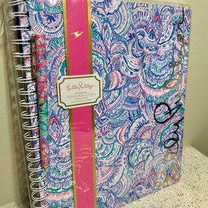 Lilly Pulitzer Large Blue Hardcover Spiral Notebook 11" x 9.5"